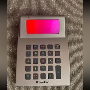 Color changing Brookstone calculator